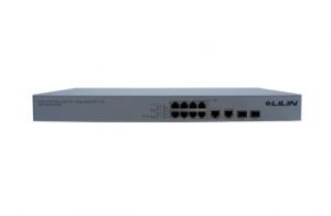 8-port 10M/100M PoE+ and 2 Combo Gigabit UTP port / SFP open slot –Fast Ethernet Switch