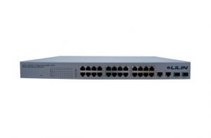 24-port 10/100M PoE+ + 2 Combo Gigabit Copper / 2 SFP Rack-mount Gigabit Ethernet Switch (390w / Pow